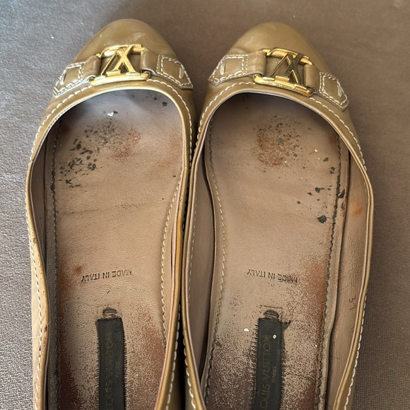 Vintage Louis Vuitton Vernis Leather Flats 37 - Picture 13 of 15
